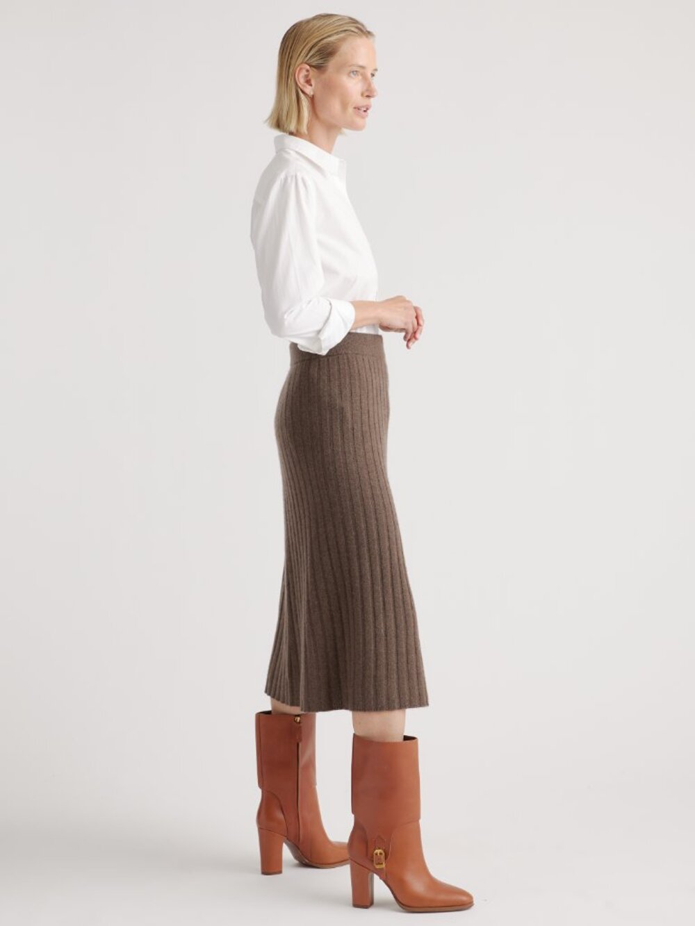 quince cashmere skirt - Picture 3 of 10